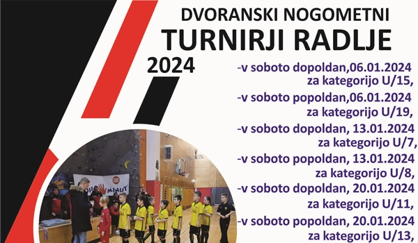 Dvoranski nogometni turnirji Radlje 2024