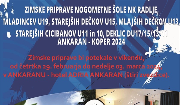 Zimske priprave NŠ Radlje 2024