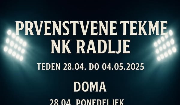 PRVENSTVENE TEKME NK RADLJE
